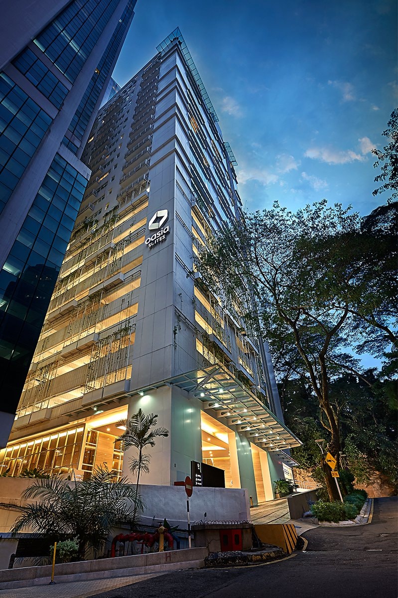 Oasia Suites Kuala Lumpur - Building façade, night view 